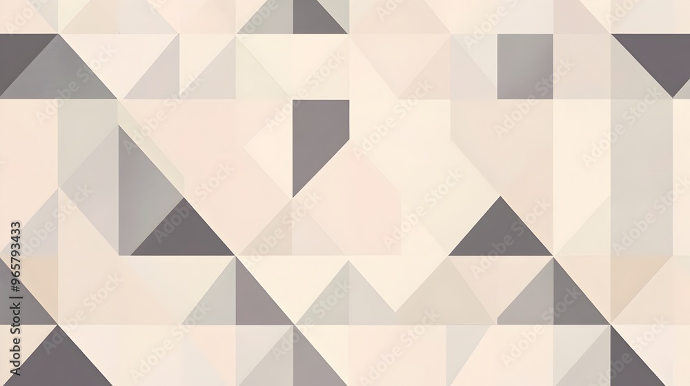Poster minimalist muted tone repeating triangle pattern background