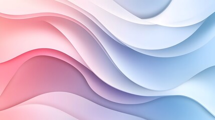 Smooth Minimalist Background with Soft Wavy Lines and Subtle Gradients