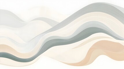 Obraz premium Minimalist Abstract Background with Soft Flowing Patterns and Elegant Serene Visuals