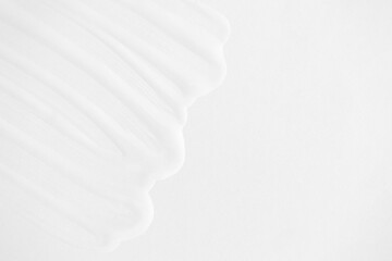 Skincare texture beauty cosmetic product. Clear transparent hyaluronic acid serum gel white...