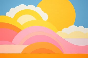 Abstract sunrise backgrounds outdoors painting.