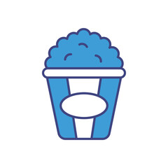 Popcorn vector icon stock illustration