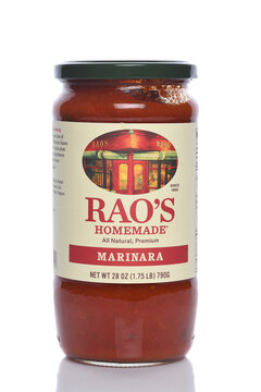 IRVINE, CALIFORNIA - 6 SEPT 2024: A jar of Raos Homemade Marinara Sauce.