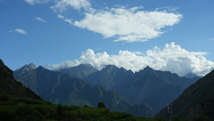 view of the mountains