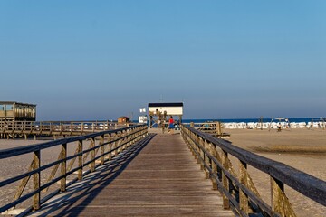 Die Seebrücke von St. Peter-Ording, Schleswig-Holstein