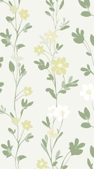 Green flower pattern plant backgrounds.