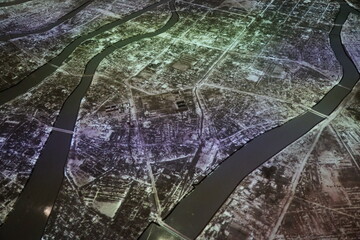 The city of Hiroshima and the nuclear tragedy