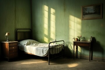 Obraz premium Bedroom architecture furniture building. AI generated Image by rawpixel.