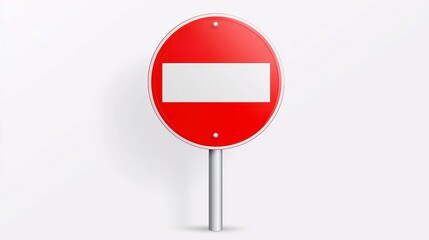 Isolated red stop sign, bold prohibition symbol, clear message of restriction, designed for use in various digital contexts, vivid colors on transparent background.