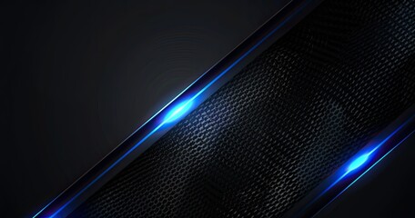 A sleek, modern abstract background featuring dark textures and glowing blue accents, ideal for digital designs or tech themes.