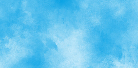 watercolor design with watercolor texture with tiny white clouds, Digital art painting of cloudy sky, blurred and grainy Blue powder explosion with natural cloudy clouds and fog.
