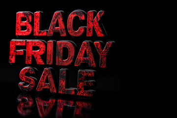 Fototapeta premium black friday sale background with copy space