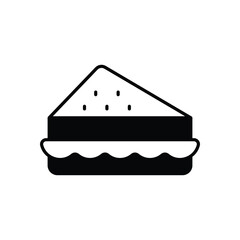Sandwich vector icon stock illustration