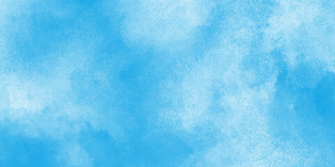 watercolor design with watercolor texture with tiny white clouds, Digital art painting of cloudy sky, blurred and grainy Blue powder explosion with natural cloudy clouds and fog.