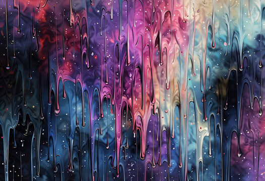 Abstract art, paint splatters on dark background, Vibrant hues and playful splashes of liquid joy dance across a textured canvas, 