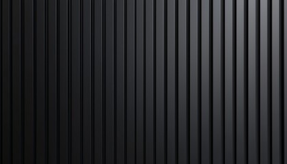 Dark ribbed surface with deep vertical lines, minimalistic and industrial, perfect for modern architecture, technology, and design concepts
