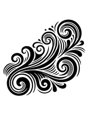 Swirl SVG, Flourish SVG, Stroke Svg, Ornaments Svg, Decorative Svg, Swirl Icon, Frame SVG, Decorative Elements SVG, Clipart, Silhouette, Cut file for Cricut SVG, JPG, PNG