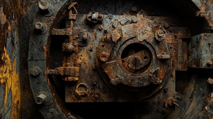 Rusty Metal Door Detail