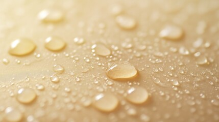 Close-Up of Sun-Illuminated Water Droplets
