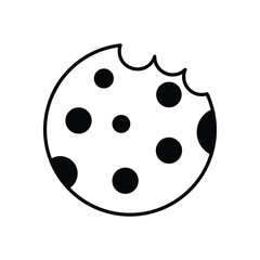 Cookie vector icon stock illustration