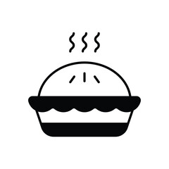 Pie vector icon stock illustration