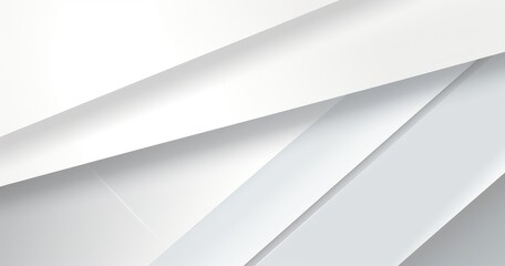 A sleek, modern abstract design featuring layered white and gray shapes, ideal for backgrounds or graphic projects.