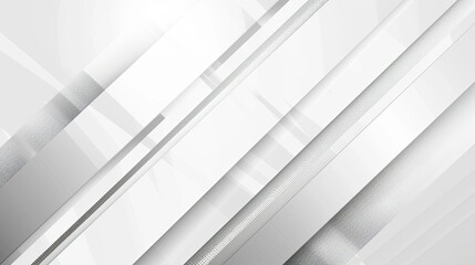 Fototapeta premium A sleek, modern abstract design featuring overlapping translucent stripes in shades of white and gray, ideal for backgrounds.
