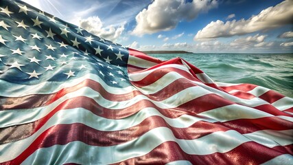 American flag background. American Independence day background