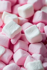 Soft and Sweet Marshmallow Pile: Close-Up Detail