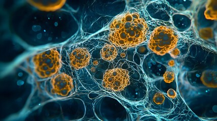 Hyper-Detailed Microscopic View of Microorganisms in Wastewater Treatment Pond:Intricate