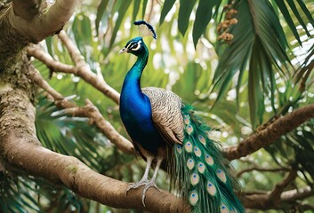 Fototapeta premium peacock in the park