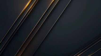 Obraz premium A sleek, modern design featuring dark panels with golden accents, ideal for backgrounds or digital presentations.