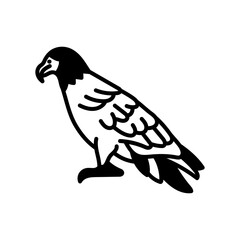 Eagle Glyph Icon, Vector illustration