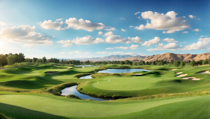 Panoramic View of Golf Course