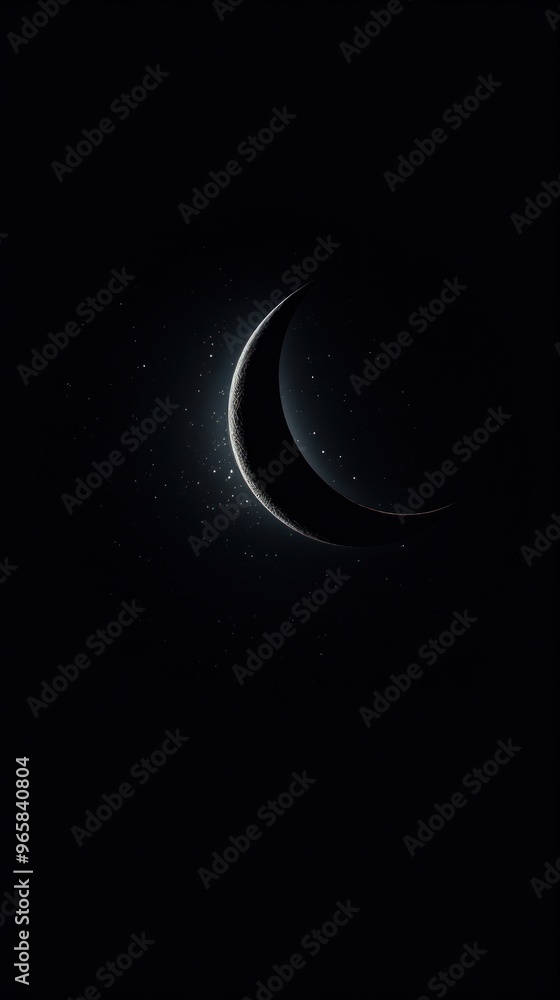 Wall mural dark sky background moon astronomy nature.