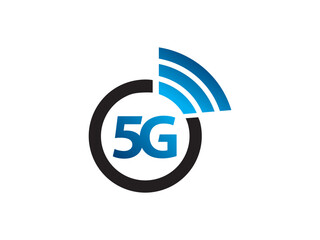 5G Network Connection logo symbol or icon template