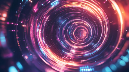 Obraz premium Abstract innovation space travel successful business. future disruption strategy for time and space travel portal gateway. 3d rendering. Time Portal. Illustration