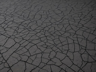 Cracked asphalt road rough surface abstract grunge background design element, cracks in the road texture