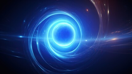 Abstract blue and white swirl