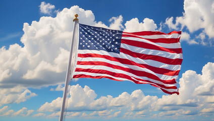 Obraz premium American Flag Waving