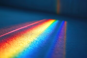 Spectrum of light on surface, colorful natural phenomenon