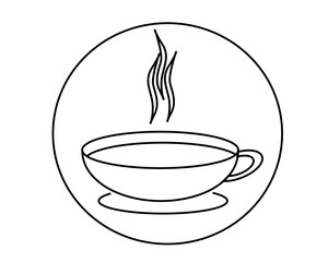 illustration of Hot Drink cup of coffee, for web, banner and logo. flat vector. part 2