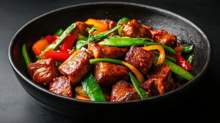 Vibrant Stir-Fried Vegetables and Meats in a Classic Chinese Dish