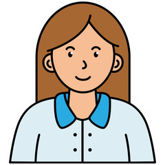 Obraz premium woman cartoon vector illustration