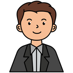 businessman cartoon character