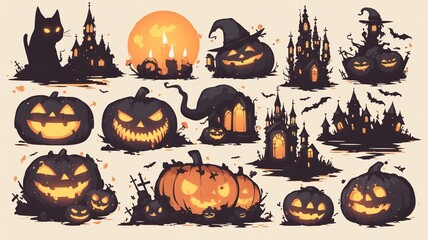 ハロウィンの素材アイコンまとめ