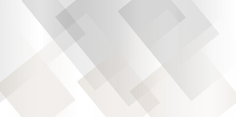 Obraz premium Abstract modern gray and white, silver color pattern geometric luxury gradient line background random square shape design. modern design template background. layered geometric triangle shapes.