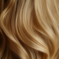 Fototapeta premium Close-up of blonde hair 