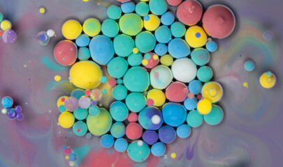 A Symphony of Spheres in Lavender Hues