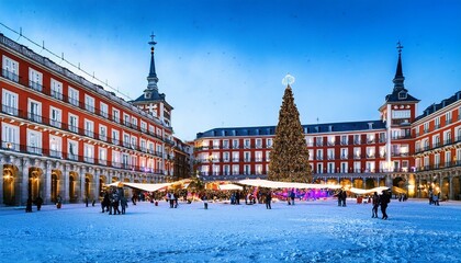 Obraz premium Christmas in Madrid, Spain. 